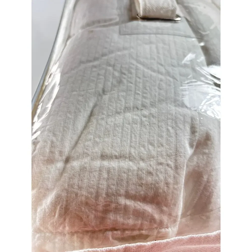 Charter Club Vail Goose Down Comforter White Stripe Baffle Box USA FULL QUEEN